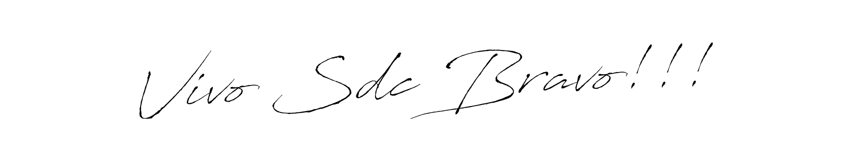 Make a beautiful signature design for name Vivo Sdc Bravo!!!. Use this online signature maker to create a handwritten signature for free. Vivo Sdc Bravo!!! signature style 6 images and pictures png