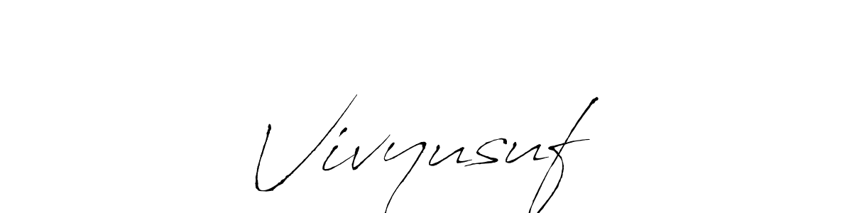 Use a signature maker to create a handwritten signature online. With this signature software, you can design (Antro_Vectra) your own signature for name Vivyusuf ♡. Vivyusuf ♡ signature style 6 images and pictures png