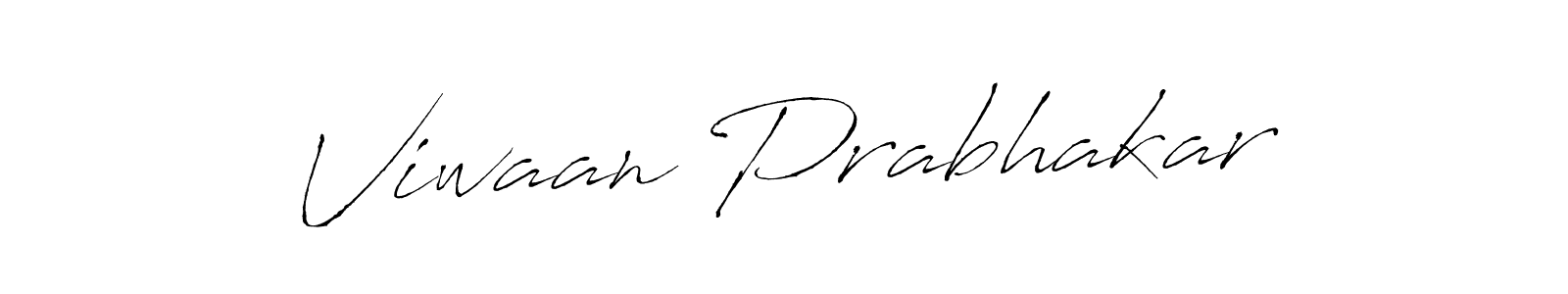 Design your own signature with our free online signature maker. With this signature software, you can create a handwritten (Antro_Vectra) signature for name Viwaan Prabhakar. Viwaan Prabhakar signature style 6 images and pictures png