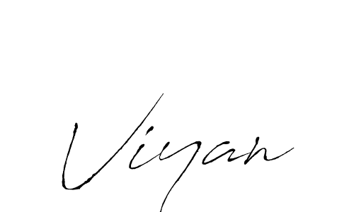 Create a beautiful signature design for name Viyan. With this signature (Antro_Vectra) fonts, you can make a handwritten signature for free. Viyan signature style 6 images and pictures png