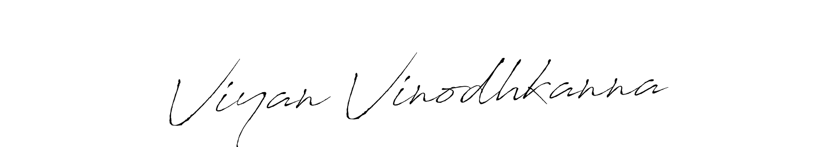 Antro_Vectra is a professional signature style that is perfect for those who want to add a touch of class to their signature. It is also a great choice for those who want to make their signature more unique. Get Viyan Vinodhkanna name to fancy signature for free. Viyan Vinodhkanna signature style 6 images and pictures png