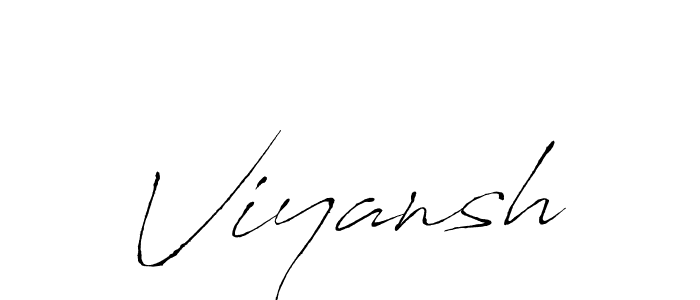 Make a beautiful signature design for name Viyansh. With this signature (Antro_Vectra) style, you can create a handwritten signature for free. Viyansh signature style 6 images and pictures png