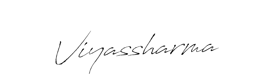 Make a beautiful signature design for name Viyassharma. With this signature (Antro_Vectra) style, you can create a handwritten signature for free. Viyassharma signature style 6 images and pictures png