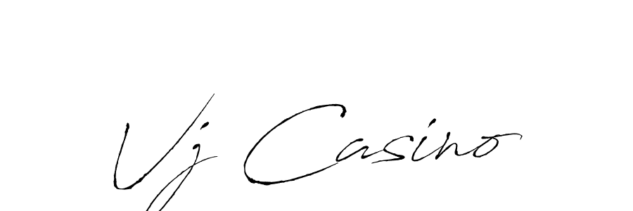 Make a beautiful signature design for name Vj Casino. With this signature (Antro_Vectra) style, you can create a handwritten signature for free. Vj Casino signature style 6 images and pictures png