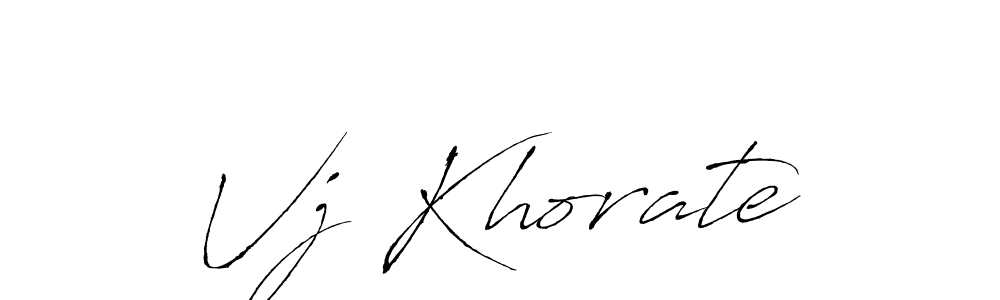You should practise on your own different ways (Antro_Vectra) to write your name (Vj Khorate) in signature. don't let someone else do it for you. Vj Khorate signature style 6 images and pictures png
