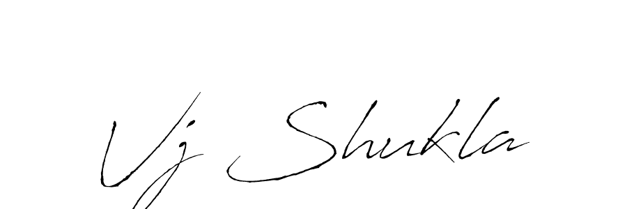 Use a signature maker to create a handwritten signature online. With this signature software, you can design (Antro_Vectra) your own signature for name Vj Shukla. Vj Shukla signature style 6 images and pictures png