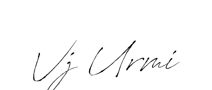 Also You can easily find your signature by using the search form. We will create Vj Urmi name handwritten signature images for you free of cost using Antro_Vectra sign style. Vj Urmi signature style 6 images and pictures png