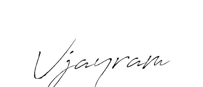How to make Vjayram signature? Antro_Vectra is a professional autograph style. Create handwritten signature for Vjayram name. Vjayram signature style 6 images and pictures png