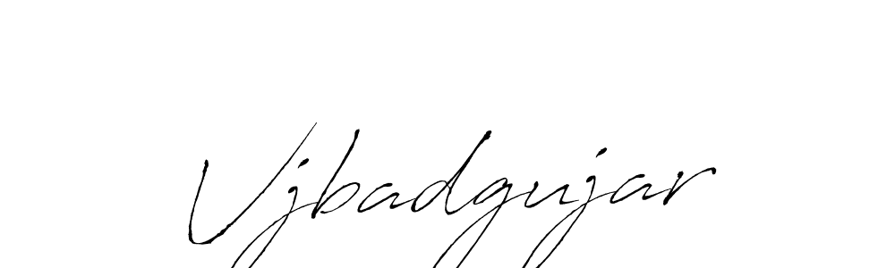 Use a signature maker to create a handwritten signature online. With this signature software, you can design (Antro_Vectra) your own signature for name Vjbadgujar. Vjbadgujar signature style 6 images and pictures png