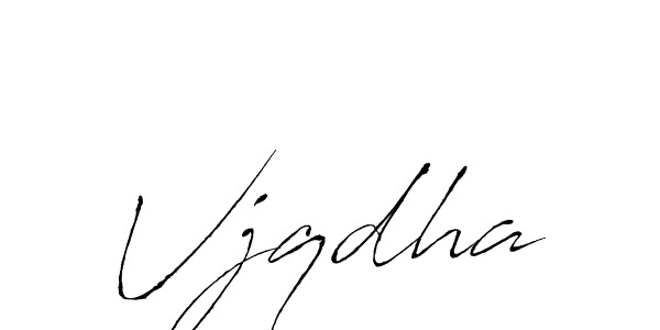 How to make Vjqdha name signature. Use Antro_Vectra style for creating short signs online. This is the latest handwritten sign. Vjqdha signature style 6 images and pictures png