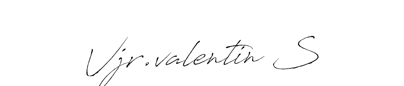 Design your own signature with our free online signature maker. With this signature software, you can create a handwritten (Antro_Vectra) signature for name Vjr.valentin S. Vjr.valentin S signature style 6 images and pictures png