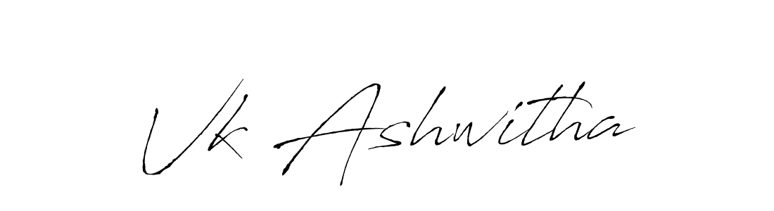 You should practise on your own different ways (Antro_Vectra) to write your name (Vk Ashwitha) in signature. don't let someone else do it for you. Vk Ashwitha signature style 6 images and pictures png