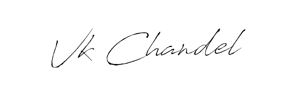 Also You can easily find your signature by using the search form. We will create Vk Chandel name handwritten signature images for you free of cost using Antro_Vectra sign style. Vk Chandel signature style 6 images and pictures png