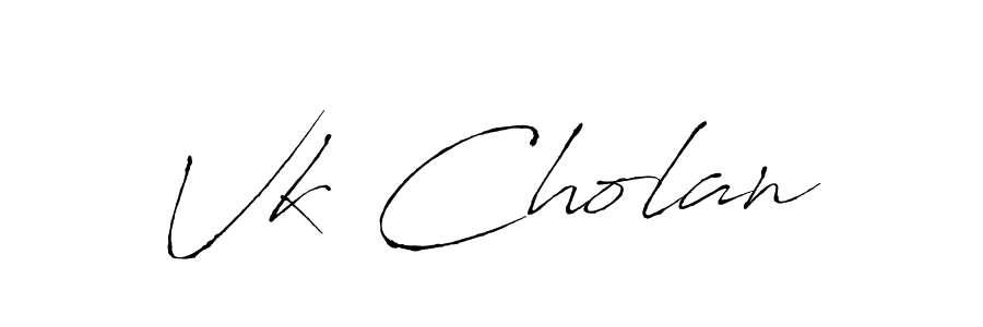 It looks lik you need a new signature style for name Vk Cholan. Design unique handwritten (Antro_Vectra) signature with our free signature maker in just a few clicks. Vk Cholan signature style 6 images and pictures png