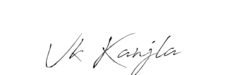 Similarly Antro_Vectra is the best handwritten signature design. Signature creator online .You can use it as an online autograph creator for name Vk Kanjla. Vk Kanjla signature style 6 images and pictures png