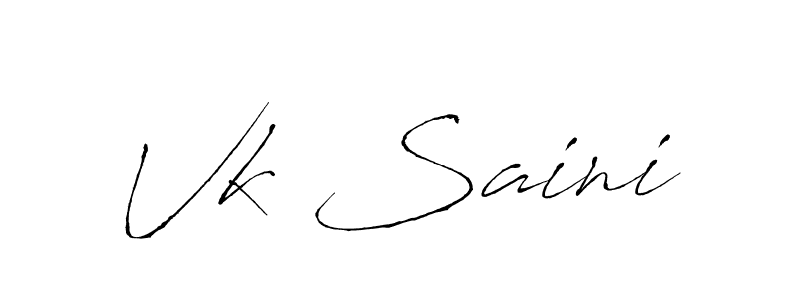 It looks lik you need a new signature style for name Vk Saini. Design unique handwritten (Antro_Vectra) signature with our free signature maker in just a few clicks. Vk Saini signature style 6 images and pictures png