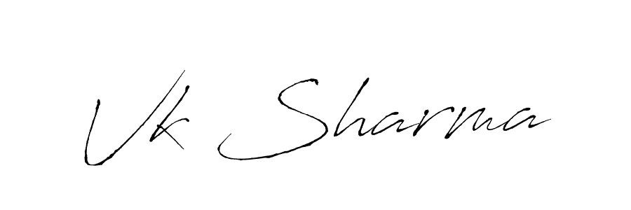 Antro_Vectra is a professional signature style that is perfect for those who want to add a touch of class to their signature. It is also a great choice for those who want to make their signature more unique. Get Vk Sharma name to fancy signature for free. Vk Sharma signature style 6 images and pictures png