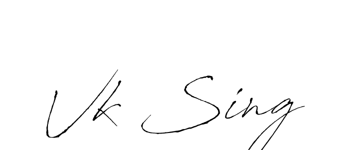 Also You can easily find your signature by using the search form. We will create Vk Sing name handwritten signature images for you free of cost using Antro_Vectra sign style. Vk Sing signature style 6 images and pictures png