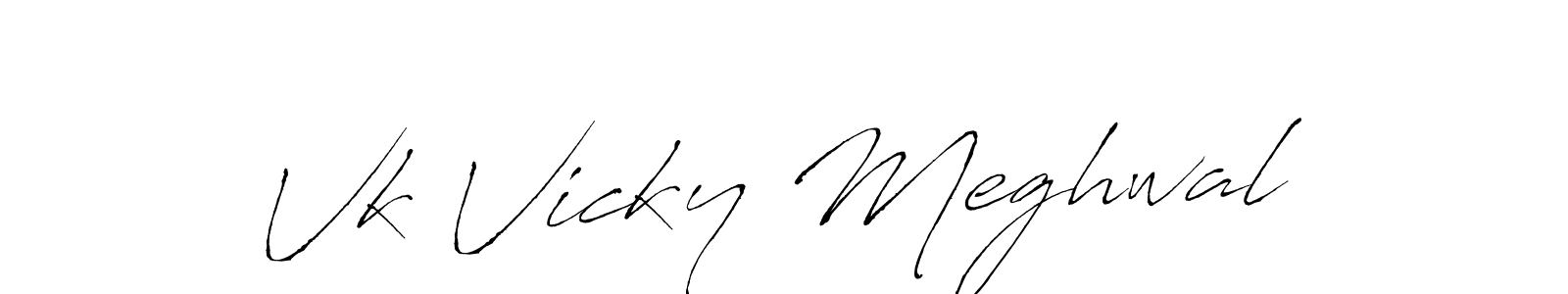 You can use this online signature creator to create a handwritten signature for the name Vk Vicky Meghwal. This is the best online autograph maker. Vk Vicky Meghwal signature style 6 images and pictures png