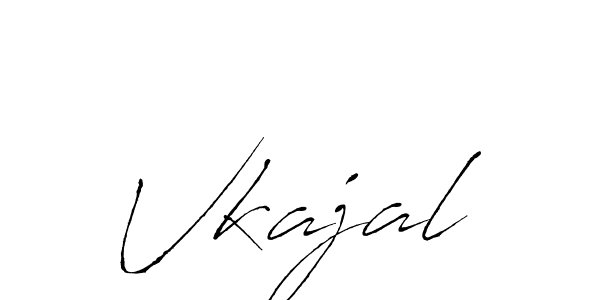How to make Vkajal name signature. Use Antro_Vectra style for creating short signs online. This is the latest handwritten sign. Vkajal signature style 6 images and pictures png