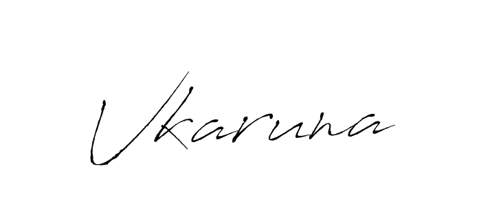 Use a signature maker to create a handwritten signature online. With this signature software, you can design (Antro_Vectra) your own signature for name Vkaruna. Vkaruna signature style 6 images and pictures png