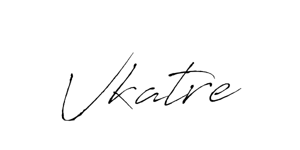 Make a beautiful signature design for name Vkatre. With this signature (Antro_Vectra) style, you can create a handwritten signature for free. Vkatre signature style 6 images and pictures png