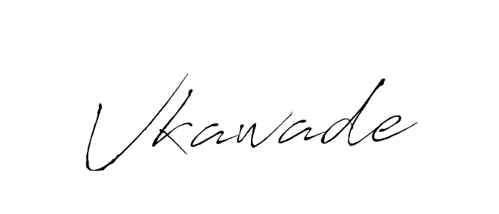 How to make Vkawade signature? Antro_Vectra is a professional autograph style. Create handwritten signature for Vkawade name. Vkawade signature style 6 images and pictures png