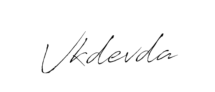 How to Draw Vkdevda signature style? Antro_Vectra is a latest design signature styles for name Vkdevda. Vkdevda signature style 6 images and pictures png