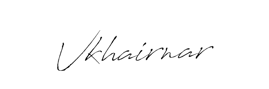 if you are searching for the best signature style for your name Vkhairnar. so please give up your signature search. here we have designed multiple signature styles  using Antro_Vectra. Vkhairnar signature style 6 images and pictures png