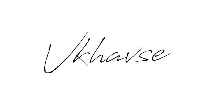 How to make Vkhavse signature? Antro_Vectra is a professional autograph style. Create handwritten signature for Vkhavse name. Vkhavse signature style 6 images and pictures png