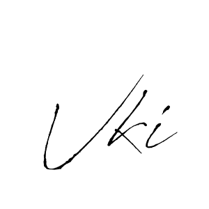 Make a beautiful signature design for name Vki. With this signature (Antro_Vectra) style, you can create a handwritten signature for free. Vki signature style 6 images and pictures png