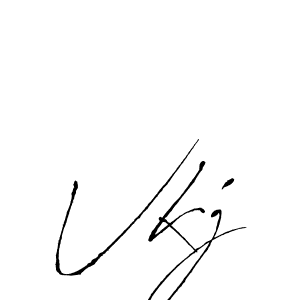 Use a signature maker to create a handwritten signature online. With this signature software, you can design (Antro_Vectra) your own signature for name Vkj. Vkj signature style 6 images and pictures png