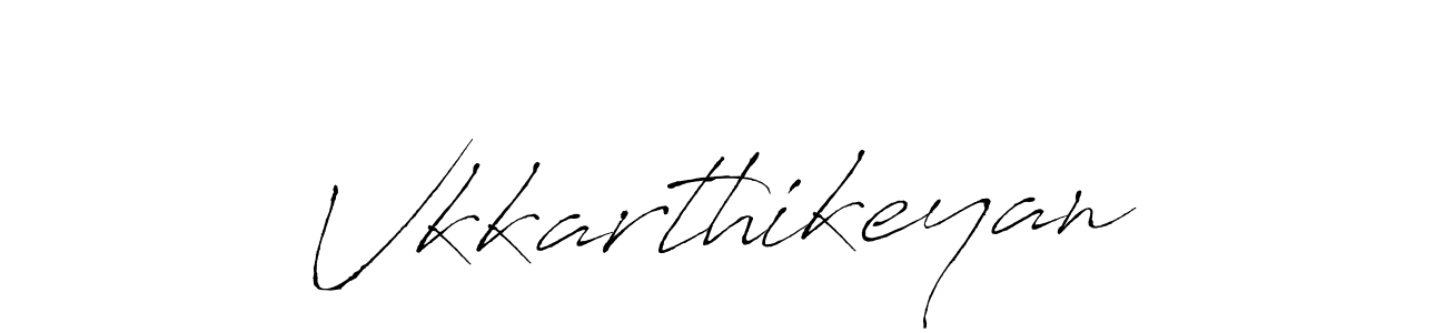 Make a beautiful signature design for name Vkkarthikeyan. With this signature (Antro_Vectra) style, you can create a handwritten signature for free. Vkkarthikeyan signature style 6 images and pictures png