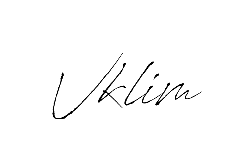 Use a signature maker to create a handwritten signature online. With this signature software, you can design (Antro_Vectra) your own signature for name Vklim. Vklim signature style 6 images and pictures png