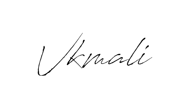 Also we have Vkmali name is the best signature style. Create professional handwritten signature collection using Antro_Vectra autograph style. Vkmali signature style 6 images and pictures png