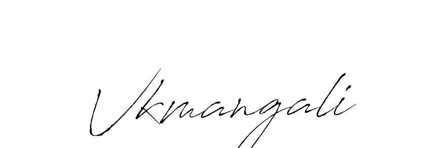 Use a signature maker to create a handwritten signature online. With this signature software, you can design (Antro_Vectra) your own signature for name Vkmangali. Vkmangali signature style 6 images and pictures png