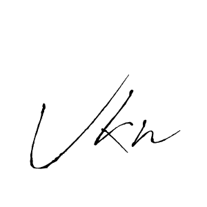 if you are searching for the best signature style for your name Vkn. so please give up your signature search. here we have designed multiple signature styles  using Antro_Vectra. Vkn signature style 6 images and pictures png