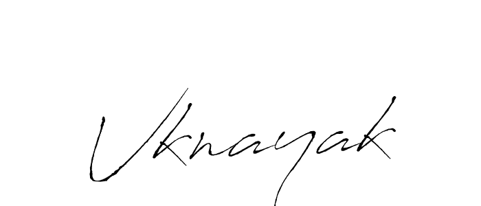Use a signature maker to create a handwritten signature online. With this signature software, you can design (Antro_Vectra) your own signature for name Vknayak. Vknayak signature style 6 images and pictures png