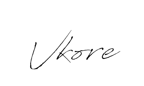 Make a beautiful signature design for name Vkore. Use this online signature maker to create a handwritten signature for free. Vkore signature style 6 images and pictures png