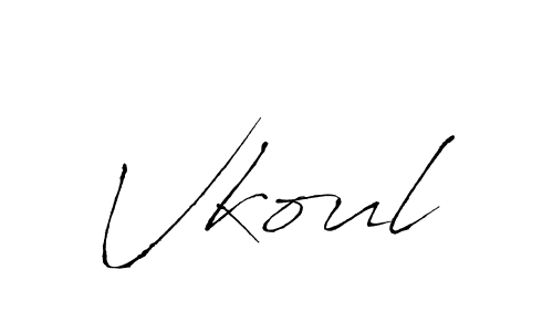How to make Vkoul name signature. Use Antro_Vectra style for creating short signs online. This is the latest handwritten sign. Vkoul signature style 6 images and pictures png