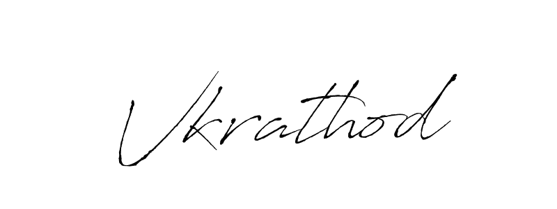 if you are searching for the best signature style for your name Vkrathod. so please give up your signature search. here we have designed multiple signature styles  using Antro_Vectra. Vkrathod signature style 6 images and pictures png