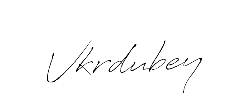 Also we have Vkrdubey name is the best signature style. Create professional handwritten signature collection using Antro_Vectra autograph style. Vkrdubey signature style 6 images and pictures png