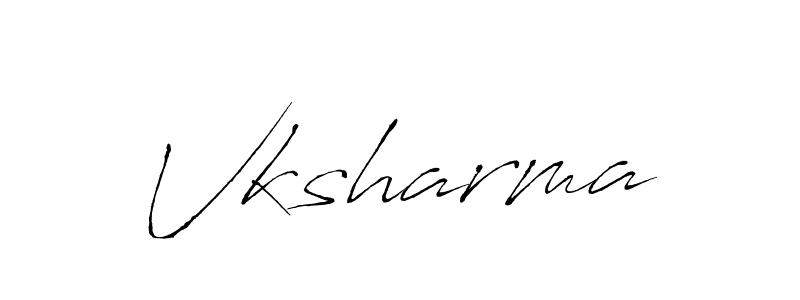 How to make Vksharma signature? Antro_Vectra is a professional autograph style. Create handwritten signature for Vksharma name. Vksharma signature style 6 images and pictures png