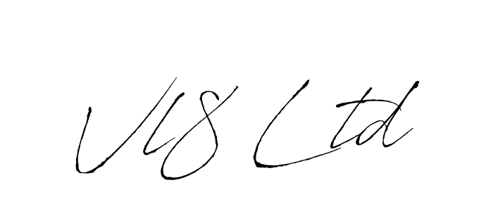 Similarly Antro_Vectra is the best handwritten signature design. Signature creator online .You can use it as an online autograph creator for name Vl8 Ltd. Vl8 Ltd signature style 6 images and pictures png