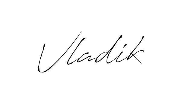 How to make Vladik signature? Antro_Vectra is a professional autograph style. Create handwritten signature for Vladik name. Vladik signature style 6 images and pictures png