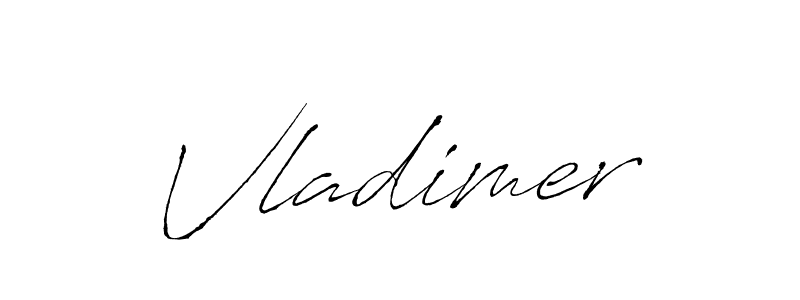 How to make Vladimer signature? Antro_Vectra is a professional autograph style. Create handwritten signature for Vladimer name. Vladimer signature style 6 images and pictures png