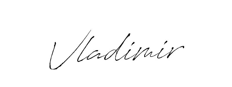 Create a beautiful signature design for name Vladimir. With this signature (Antro_Vectra) fonts, you can make a handwritten signature for free. Vladimir signature style 6 images and pictures png