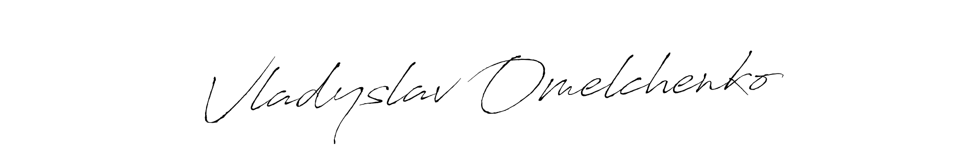 Antro_Vectra is a professional signature style that is perfect for those who want to add a touch of class to their signature. It is also a great choice for those who want to make their signature more unique. Get Vladyslav Omelchenko name to fancy signature for free. Vladyslav Omelchenko signature style 6 images and pictures png