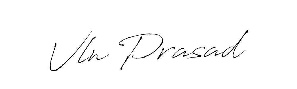 Design your own signature with our free online signature maker. With this signature software, you can create a handwritten (Antro_Vectra) signature for name Vln Prasad. Vln Prasad signature style 6 images and pictures png