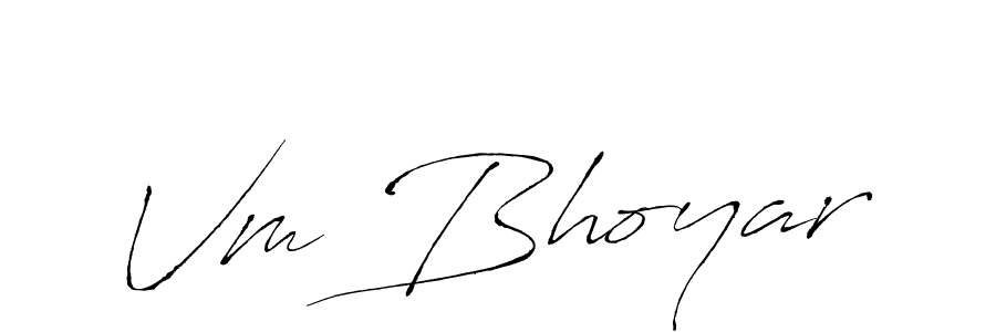 You should practise on your own different ways (Antro_Vectra) to write your name (Vm Bhoyar) in signature. don't let someone else do it for you. Vm Bhoyar signature style 6 images and pictures png